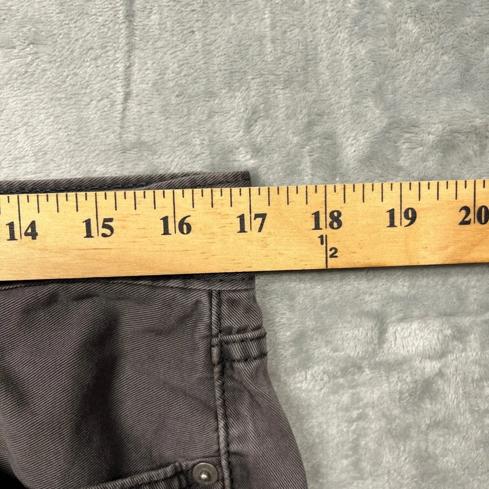 Levi's 514 Straight Fit Pants Mens 34x30 Gray Cotton Casual Twill‎ Trousers